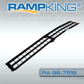 BLACK ARCHED FOLDING MOTORCYCLE LOADING RAMP RAMPS  