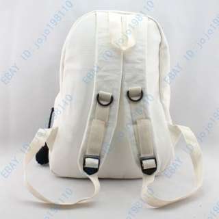 Bags Womens Cute White Panda Canvas Backpack PLUS Panda Shoulder 