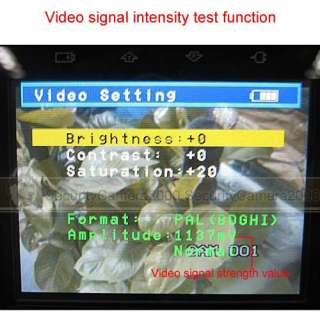 TFT LCD Monitor, CCTV tester, video signal intensity testing 