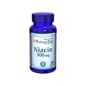  Niacin (Nicotinic Acid) 500 mg 500 mg 100 Caplets Health 