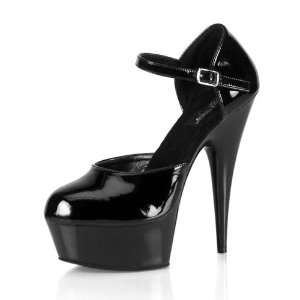  Pleaser Delight 681 5.75 Inch DOrsay Style Ankle Strap 