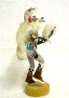 Vintage 70s Hopi White Bear Healer 10 Kachina Doll  