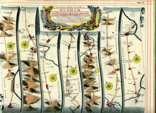 OGILBY Map Whitby Scarborough York Tynemouth # 99  