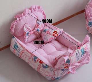 pink lilo stitch pet/dog/cat sofabed soft cotton cute  