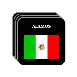  Mexico   ALAMOS Set of 4 Mini Mousepad Coasters 