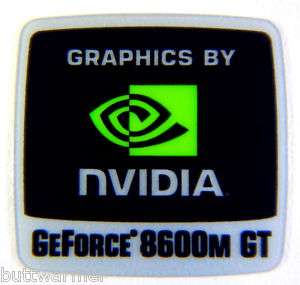 NVIDIA GeForce 8600m GT Sticker 18 x 18mm [292]  