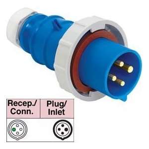  Bryant 430p9w Plug, 3 Pole, 4 Wire, 30a, 3ph 250v Ac, Blue 