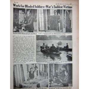   1915 WW1 Soldier Injured Blind Work Joinery Scull Boat