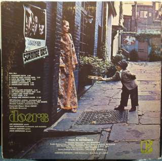 THE DOORS strange days LP VG+ 1967 1st Gold/Tan 74014  