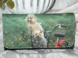 POODLE AND MALTESE ~ DOG ~ PUPPY CHECKBOOK WALLET/PURSE  