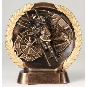  Fireman Circular Resin Award