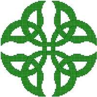 Celtic Knot   Irish Ireland Cross Stitch Pattern Chart  
