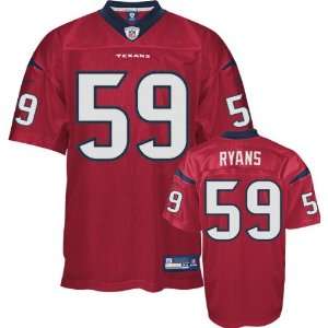 DeMeco Ryans Jersey Reebok Authentic Red #59 Houston Texans Jersey