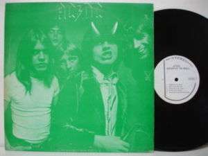 AC/DC HIGHWAY TO HELL GREEN COVER & DIFF LABEL LP  
