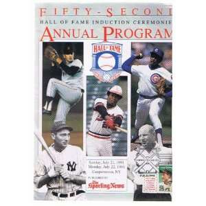  Fifty second Hall of Fame Induction Ceremonies Annual 
