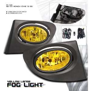   Civic 3Dr W/Wiring Kit Yellow Fog Light Kit Performance Automotive