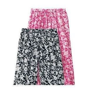  Pacifica Floral Pants Black And White 