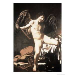  Amour Victorious Giclee Poster Print by Caravaggio, 12x16 