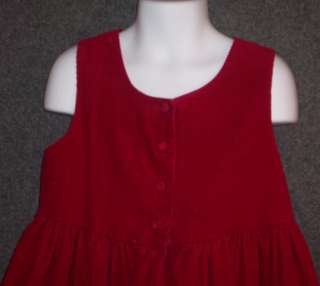 Girls BOUTIQUE LAURA ASHLEY Red Maroon Corduroy Dress 5  
