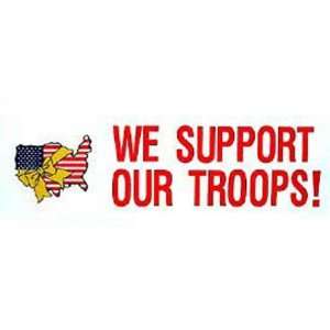  USA We Support Our Troops Bumper Sticker Automotive