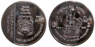 FRENCH GUIANA silver 1½ euro, 2004, KM XE13a, essai  