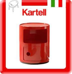 moblile/comodino KARTELL Componibili A.Castelli *ROSSO  