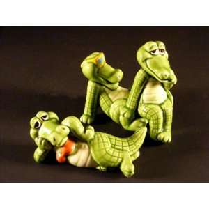  Collectible Ceramic Alligator Crocodile Figures Figurines 