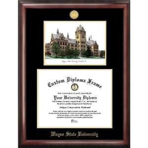  Wayne State University Gold Embossed Diploma Frame with 