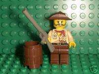 LEGO TOWN MINIFIG MAN HILL BILLY GUN & BARREL part lot  