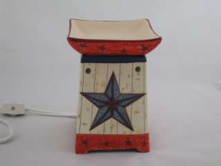  Warmer Primitive Blue Star 716 uses Soy Beads or Scentsy Bars  