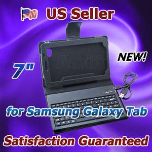   Wireless Keyboard Leather Case Stand for 7 Samsung Galaxy Tab P1000