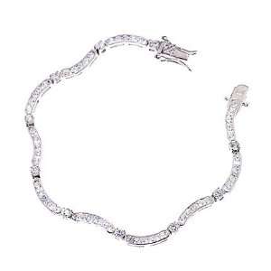   Wave Bracelet (Nice Gift, Special Sale) Genevive By CZC Jewelry