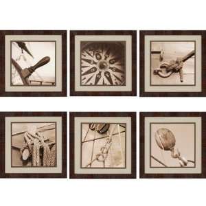  Nautical 18x18 Framed Wall Art (Set of 6) by Paragon