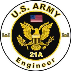  United States Army MOS 21A Engineer Decal Sticker 3.8 