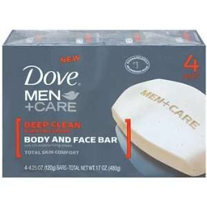   Men +Care Deep Clean Body & Face Bar 4x4.25