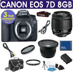 Canon EOS 7D + Tamron 28 80mm Zoom Lens + .40x Wide Angle Fisheye Lens 