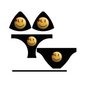  Watchmen Smiley Face Womens Bikini Size Small S b 