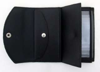 Womens Wallet Black Genuine Leather Checkbook Style Pocketbook Clutch 
