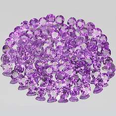2mm Lot 100pcs Round Natural A Purple Amethyst caa1  