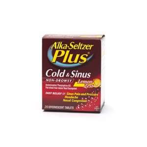 Alka Seltzer Plus Cold & Sinus Medicine, Non Drowsy Effervescent 