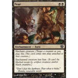  Fear Playset of 4 (Magic the Gathering  9th Edition #129 