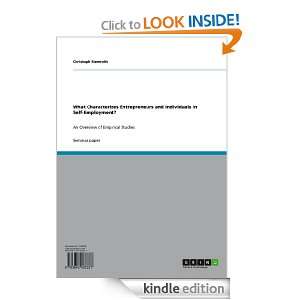   in Self Employment? Christoph Siemroth  Kindle Store