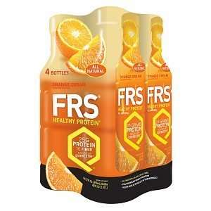  FRS Healthy Energy, All Natural Protein, Orange Cream, 4 