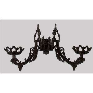  Cast Iron Wall Sconce Oil Lamp or Candle Holder