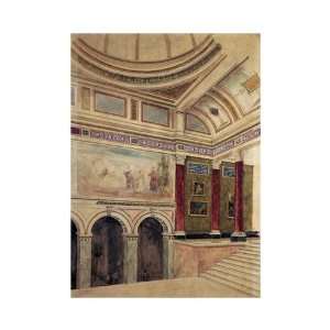  The Entrance Hall of The National Gallery, London by John 