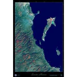 Loreto, Baja California Sur, Mexico Satellite Print, 24x36  