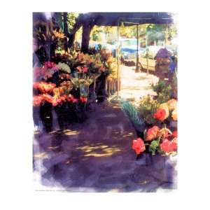  Flower Shop in a Shade Giclee Poster Print by Nicolas Hugo 