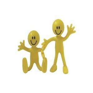  Smiley Bendable Man Plain Pack of 48