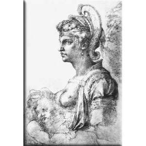  Allegorical figure 11x16 Streched Canvas Art by 