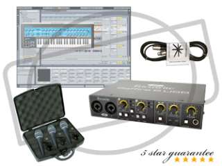 Focusrite Saffire 6 USB Audio Recording Interface   Home Studio Bundle 